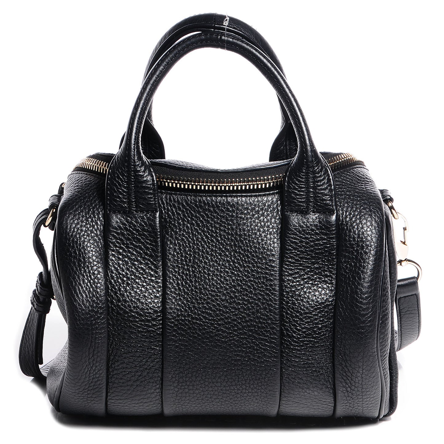 Pebbled Lambskin Rockie Black w Pale Gold Hardware