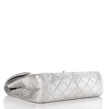Chanel Metallic Lambskin Quilted 2.55 Reissue 227 Flap Silver 5 of 12