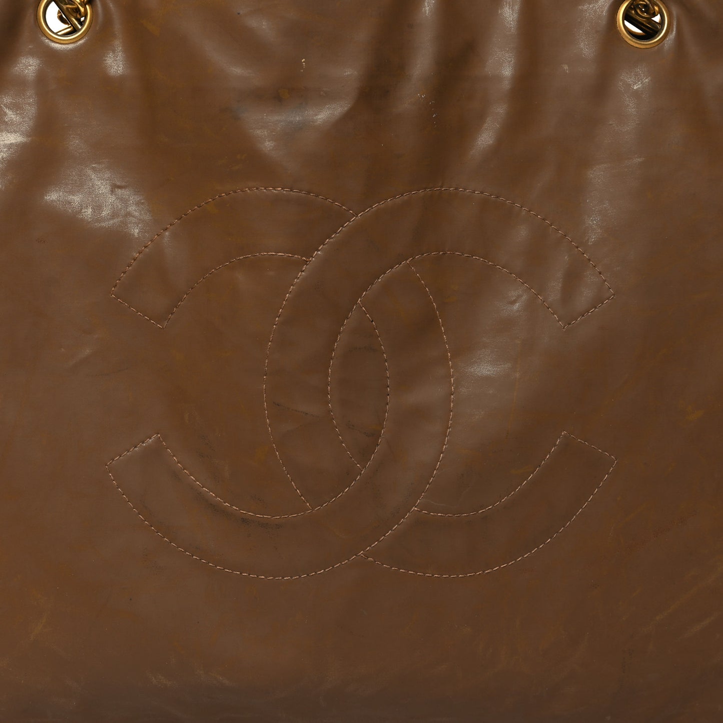 Calfskin CC Timeless Shopping Tote Brown