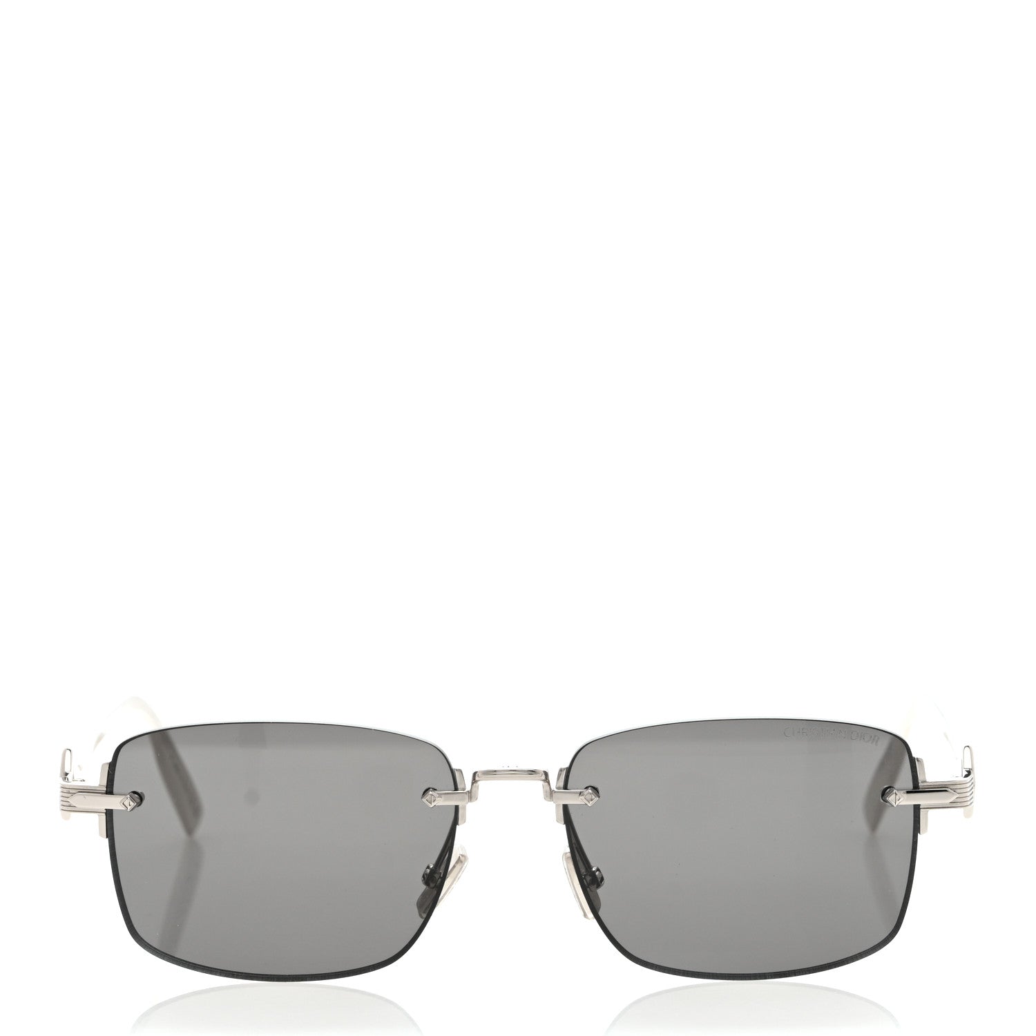 Christian Dior Metal CD Diamond S11U Sunglasses Silver 1801237