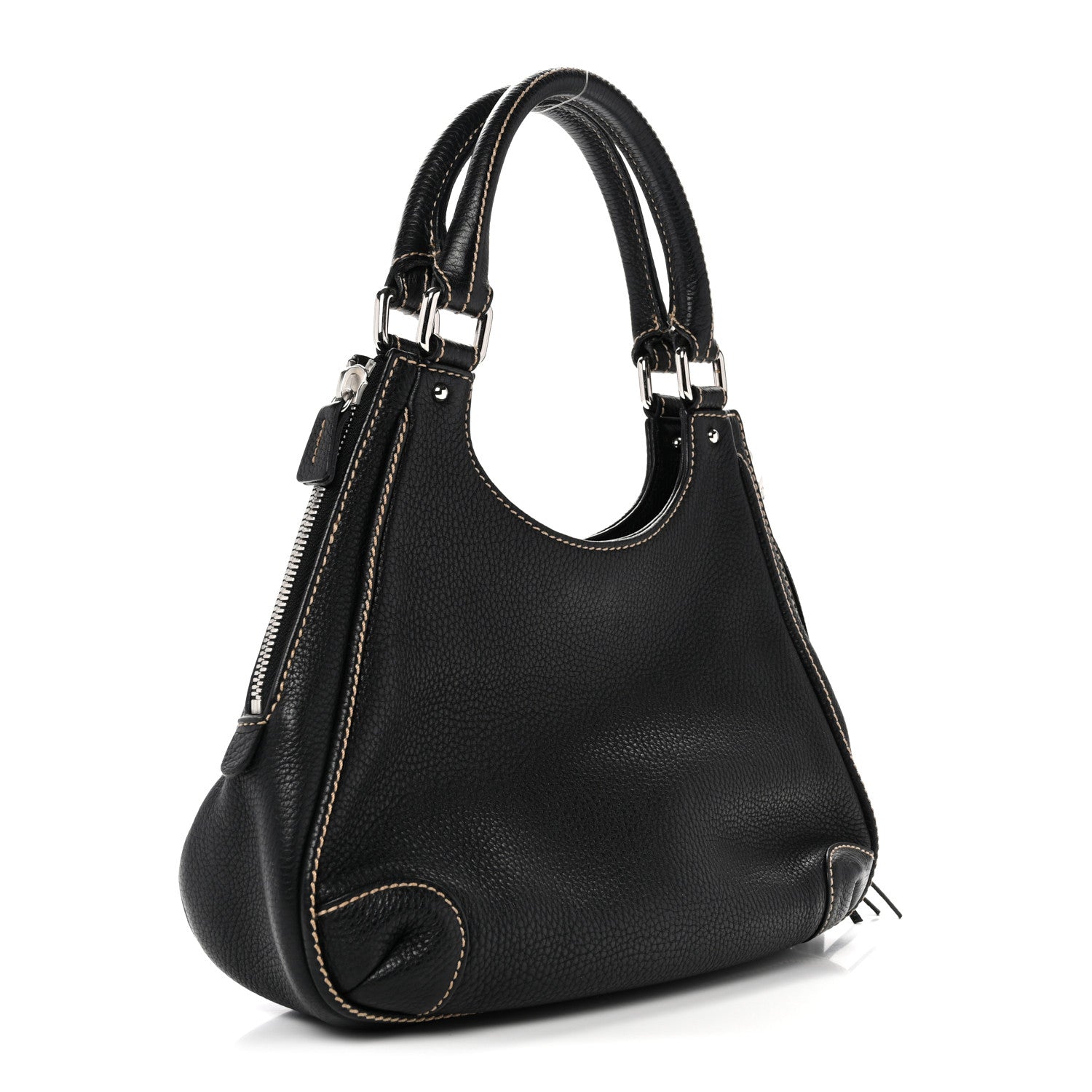 Chanel Grained Calfskin Tassel Hobo Black 3 of 14