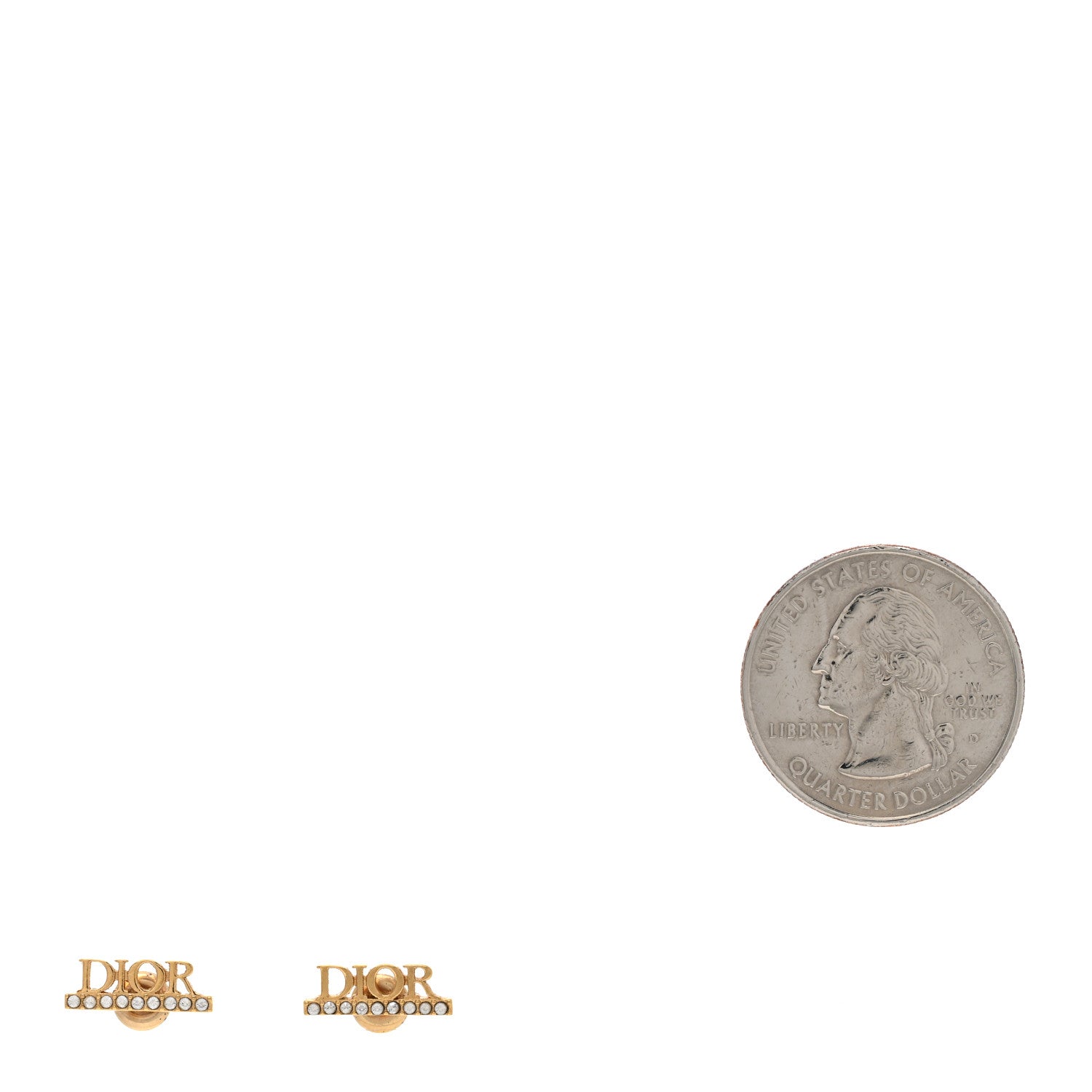 Christian Dior Crystal Dio(r)evolution Earrings Gold 2 of 5