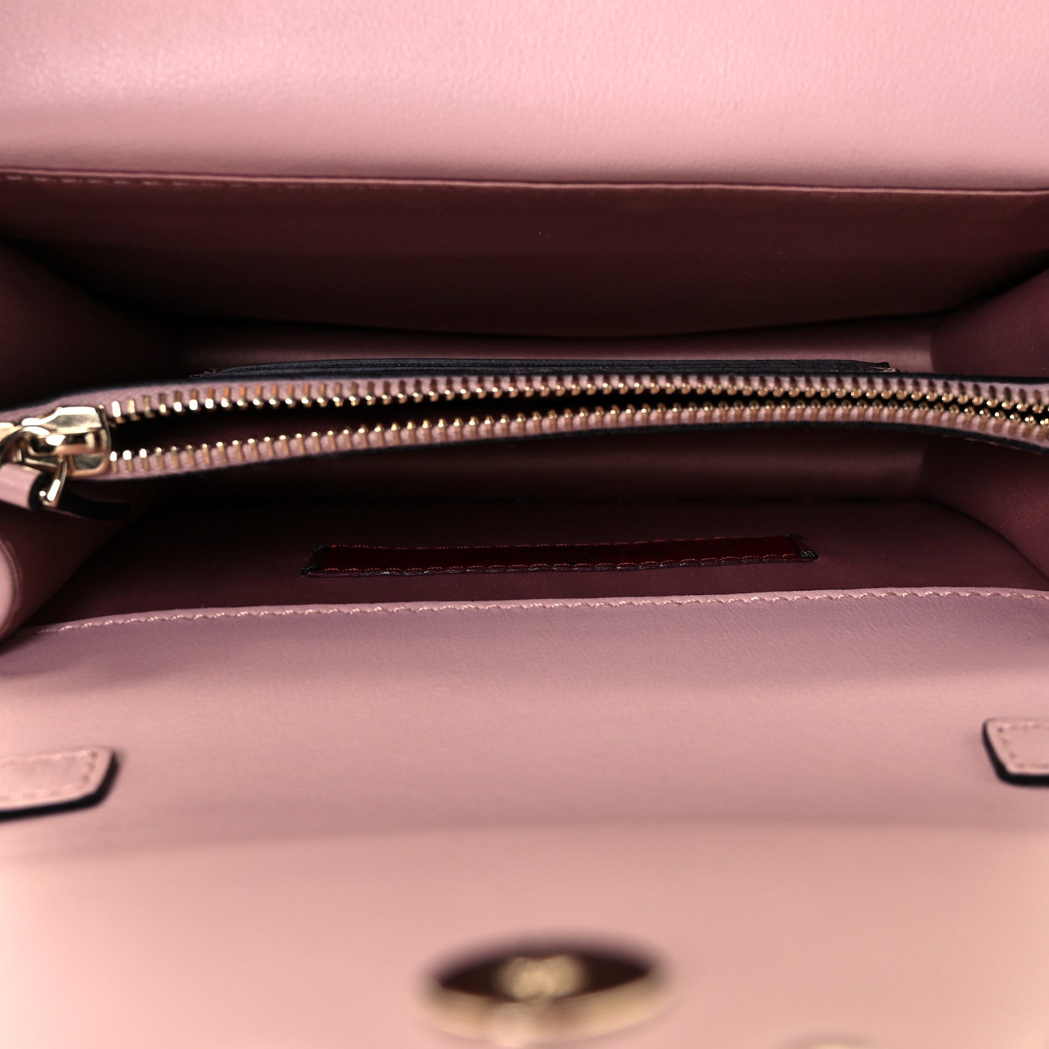 Valentino Garavani Calfskin Rockstud Wallet On Chain Water Rose 4 of 8