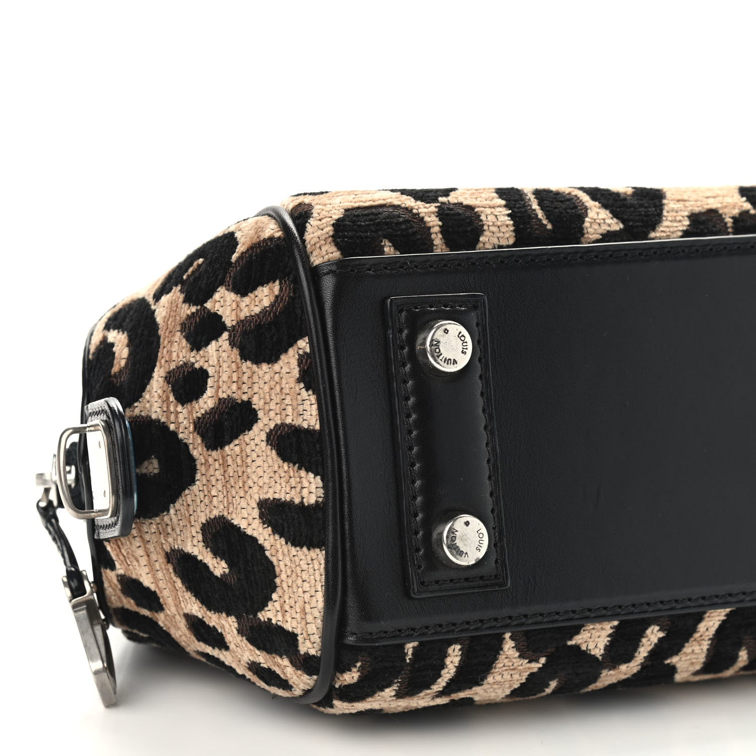 Louis Vuitton Jacquard Velvet Leopard Print Stephen Sprouse Baby Bag 7 of 8