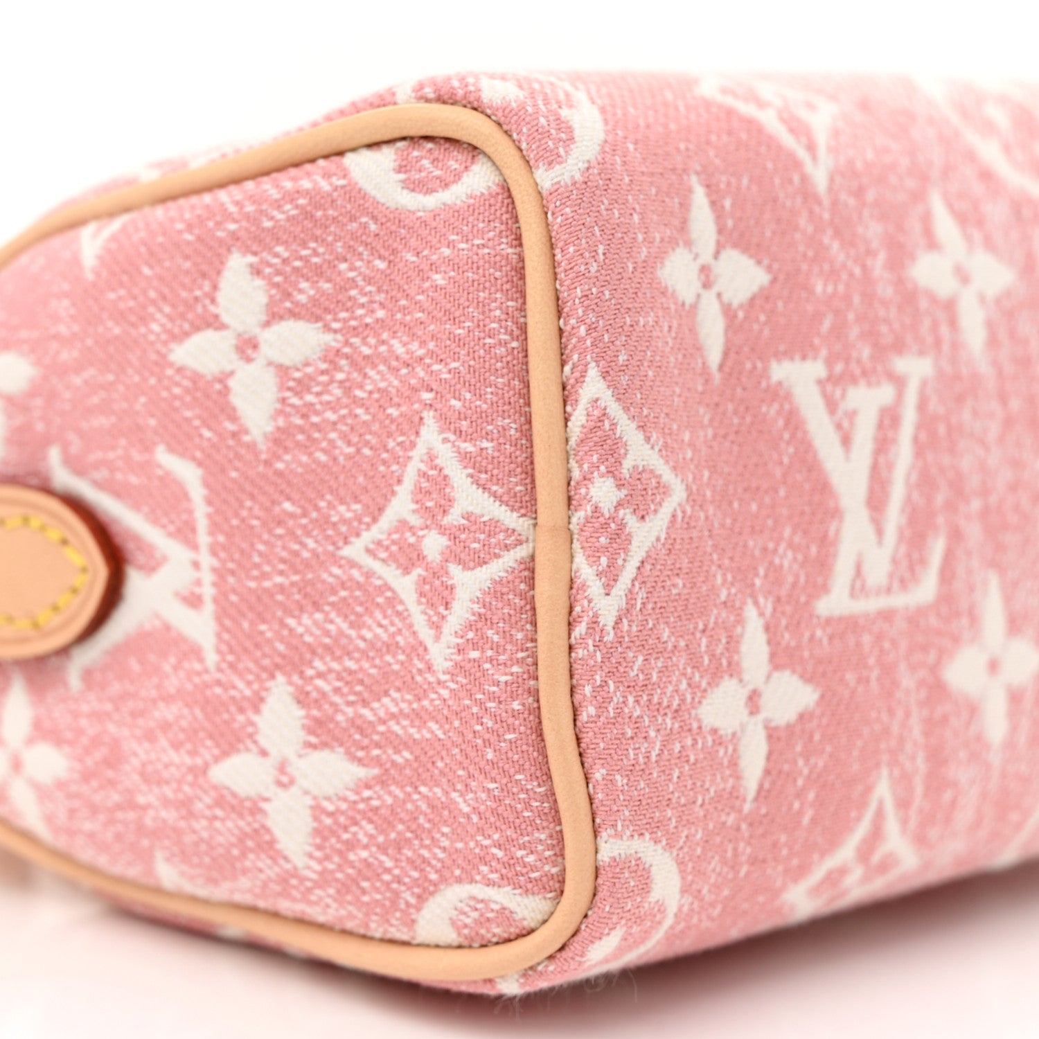 Louis Vuitton Monogram Jacquard Denim Nano Speedy Bandouliere Pink 8 of 9