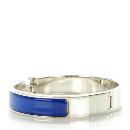Hermes Enamel Narrow Clic Clac H Bracelet GM Bleu Royal 3 of 6