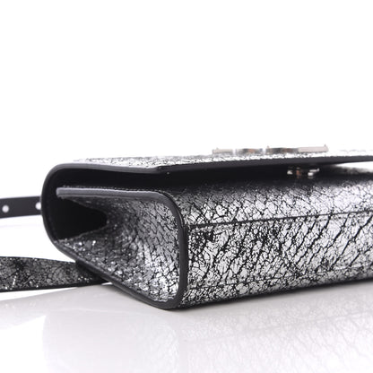 Saint Laurent Metallic Calfskin Monogram Kate Belt Bag Silver 7 of 11