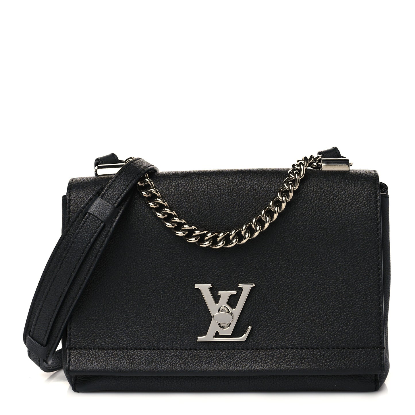 Calfskin Lockme II Chain Bag BB Black