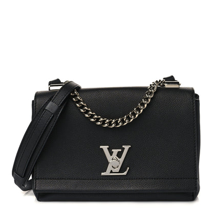 Louis Vuitton Calfskin Lockme II Chain Bag BB Black 1 of 7