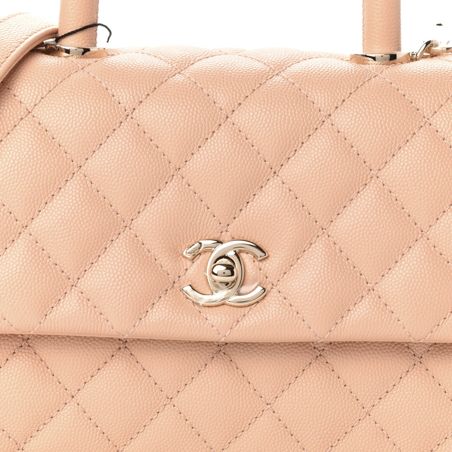Chanel Caviar Quilted Mini Coco Handle Flap Light Pink 10 of 11