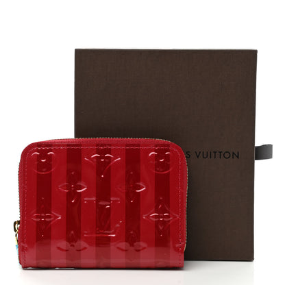 Louis Vuitton Vernis Rayures Zippy Coin Purse Pomme D'Amour 7 of 7