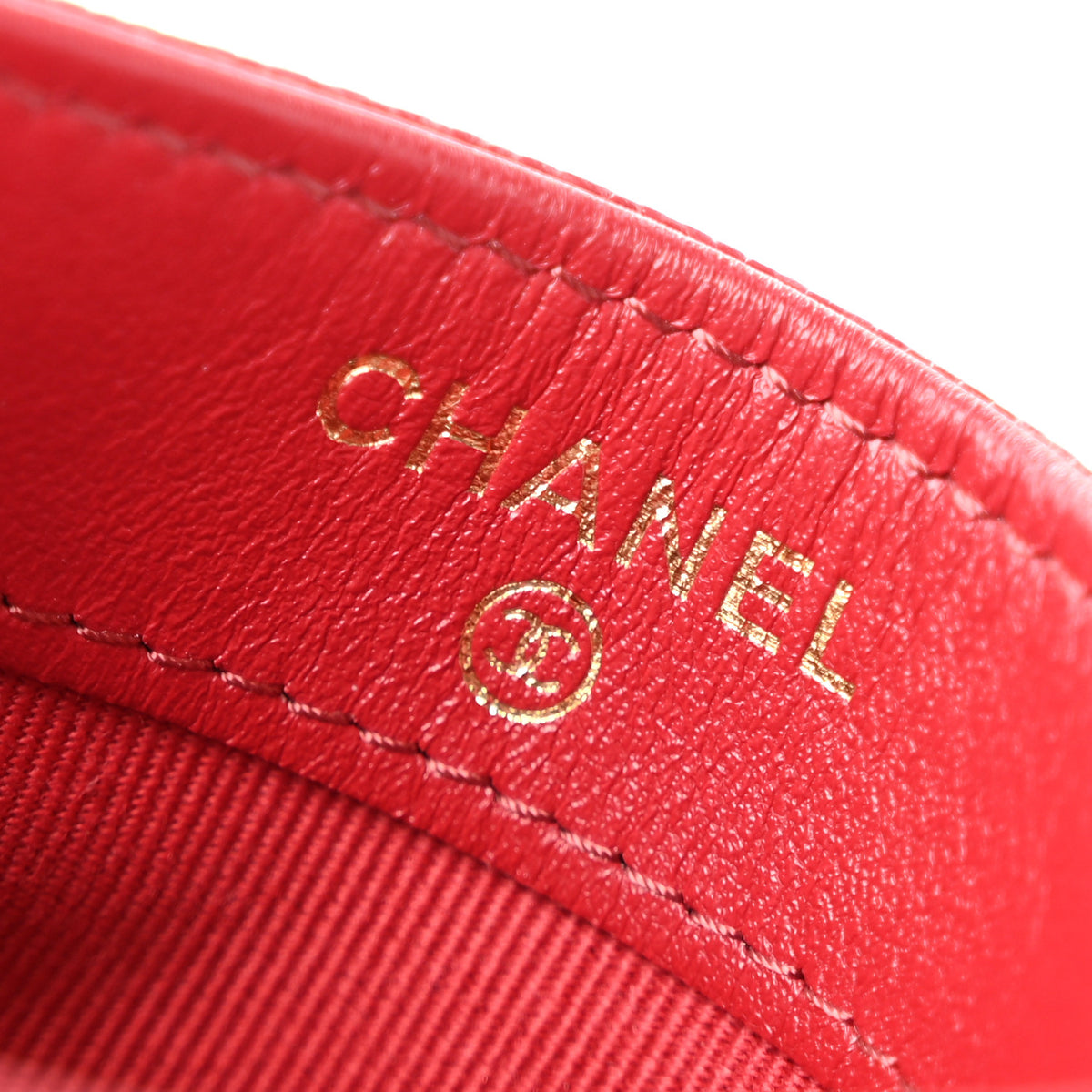 Chanel Caviar Quilted Card Holder Red 6 of 9