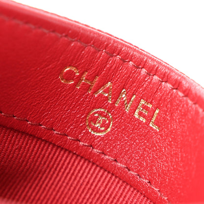 Chanel Caviar Quilted Card Holder Red 6 of 9