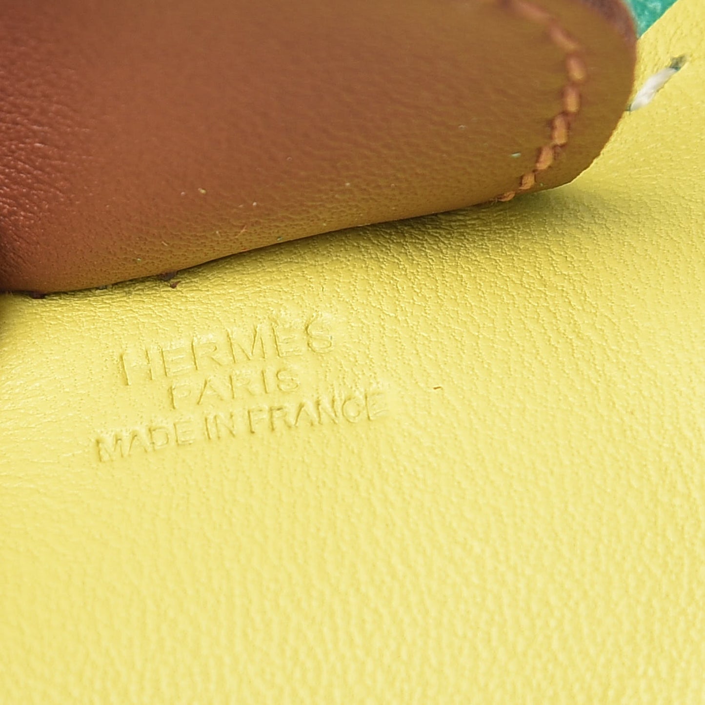 Milo Lambskin Grigri Rodeo Horse Bag Charm MM Lime Menthe Fauve