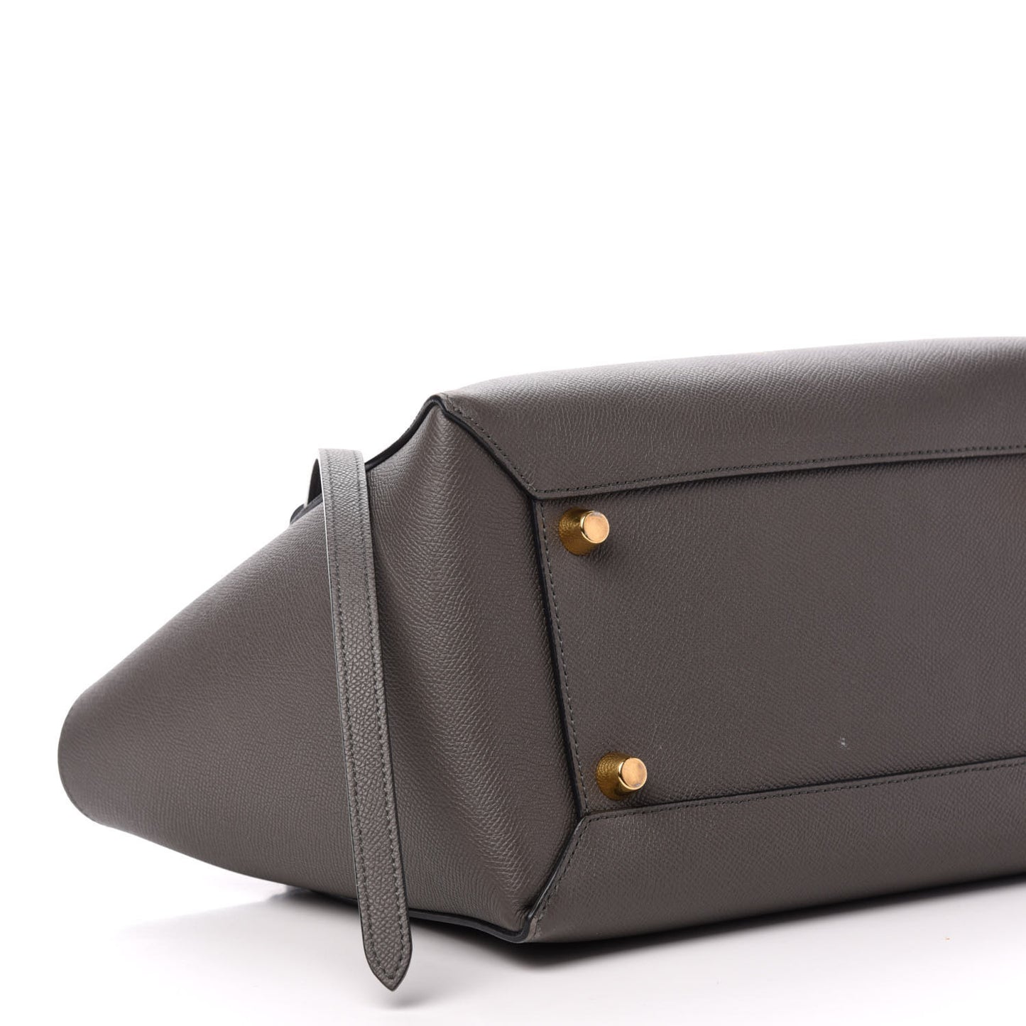 Grained Calfskin Mini Belt Bag Grey