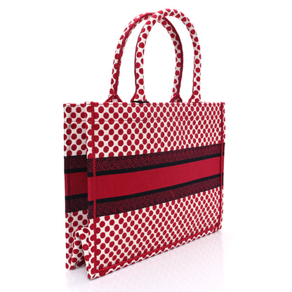 Christian Dior Canvas Medium DiorAmour Dots Book Tote Red 3 of 12