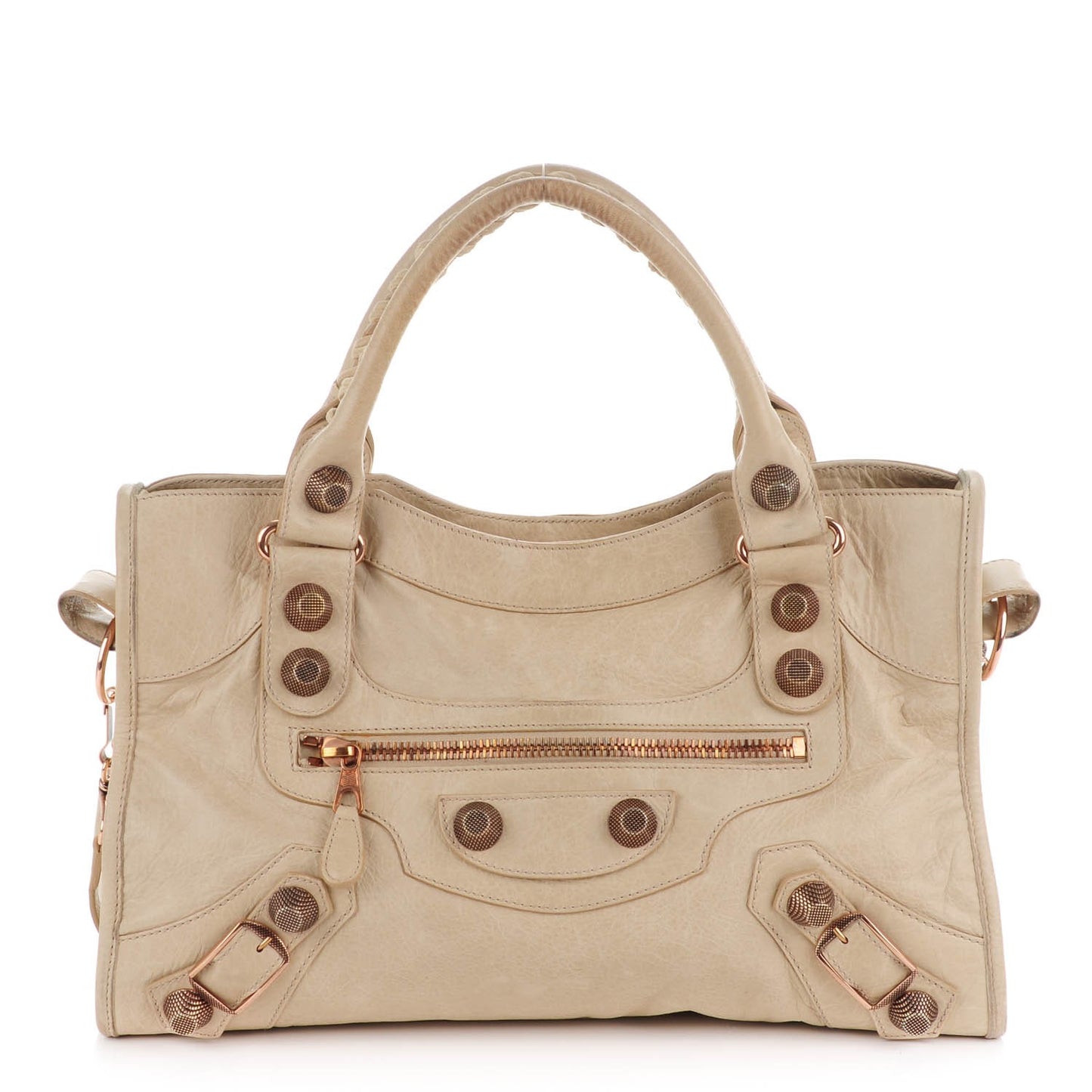Agneau Giant 21 Rose Gold Hardware City Praline
