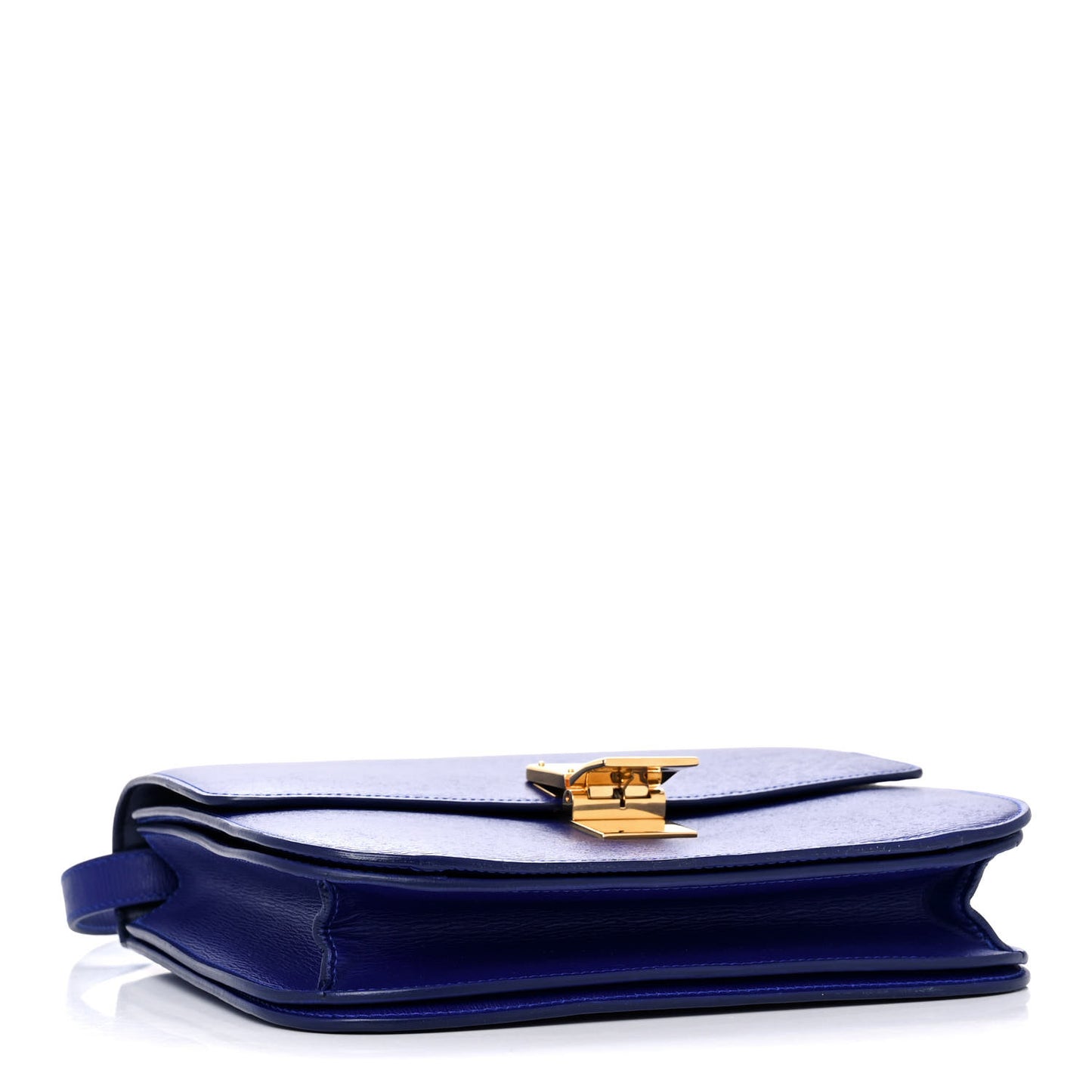Liege Calfskin Medium Classic Box Flap Bag Indigo
