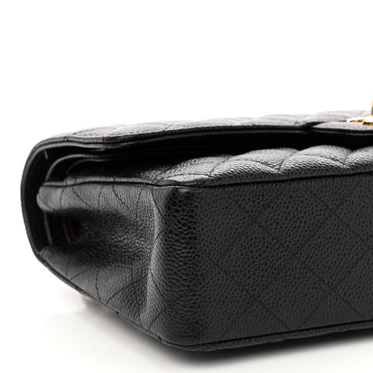 Chanel Caviar Quilted Medium Double Flap Black 9 of 10