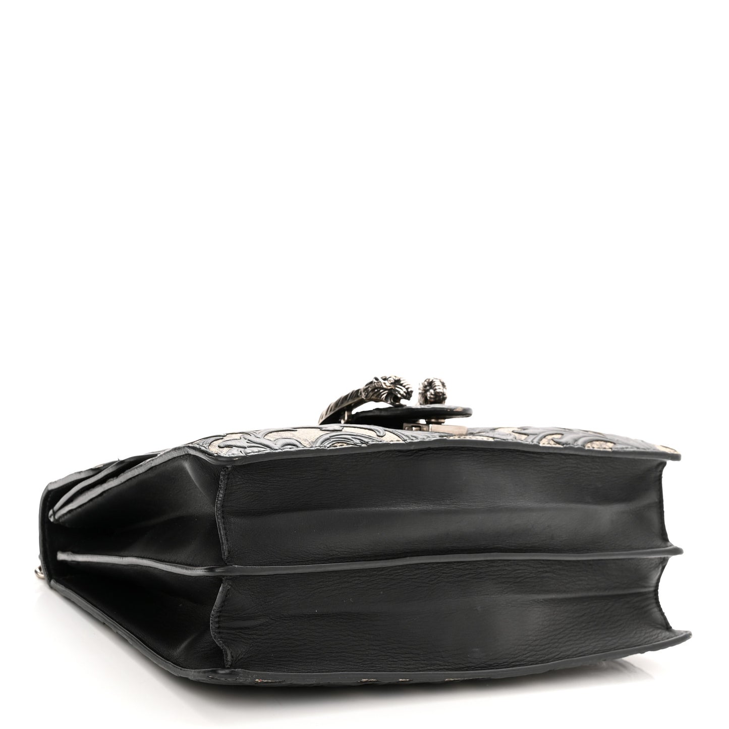 GG Supreme Monogram Arabesque Medium Dionysus Shoulder Bag Black