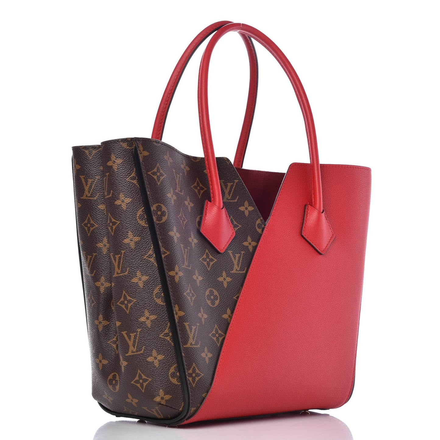 Calfskin Monogram Kimono Tote Cherry