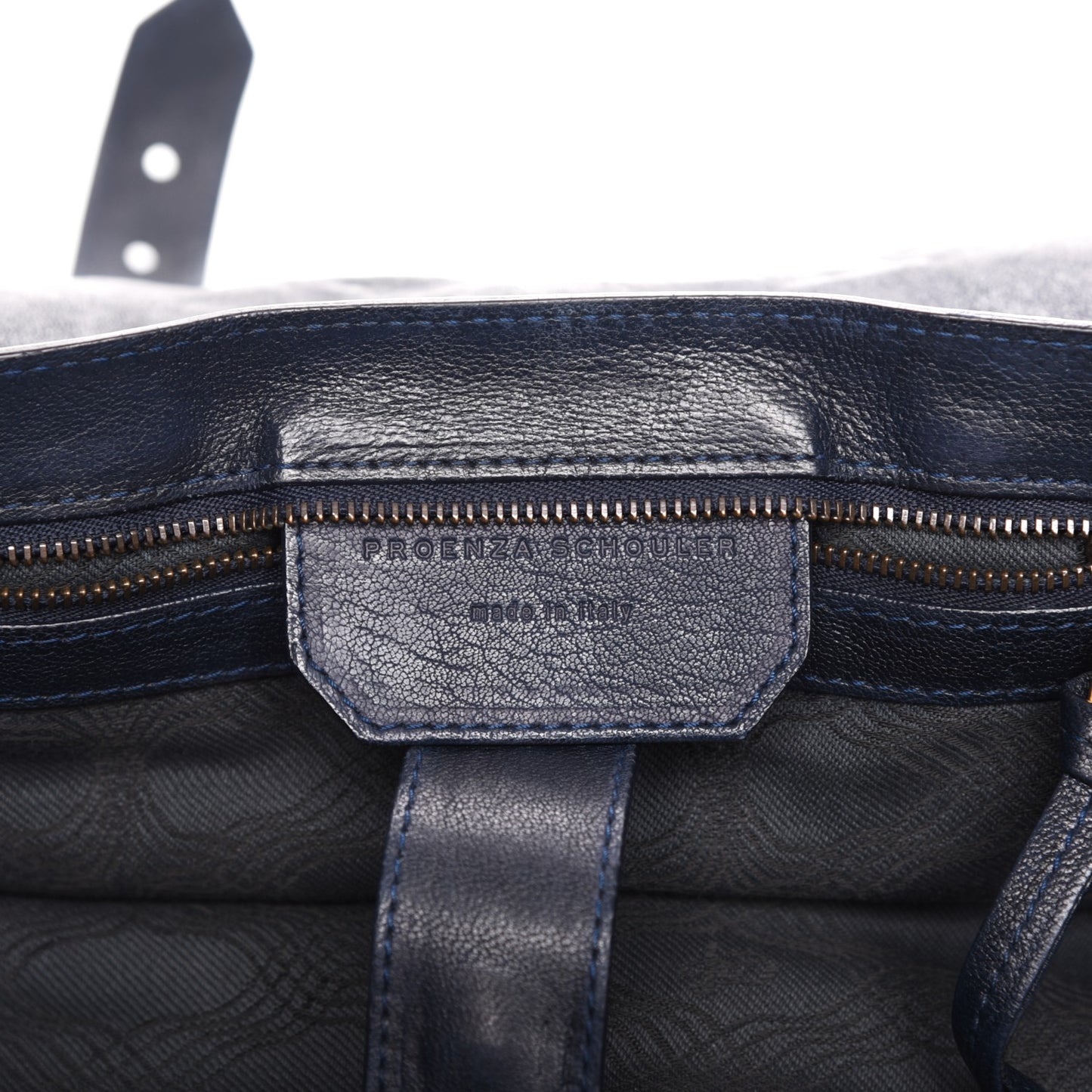 Lambskin Medium PS1 Satchel Navy