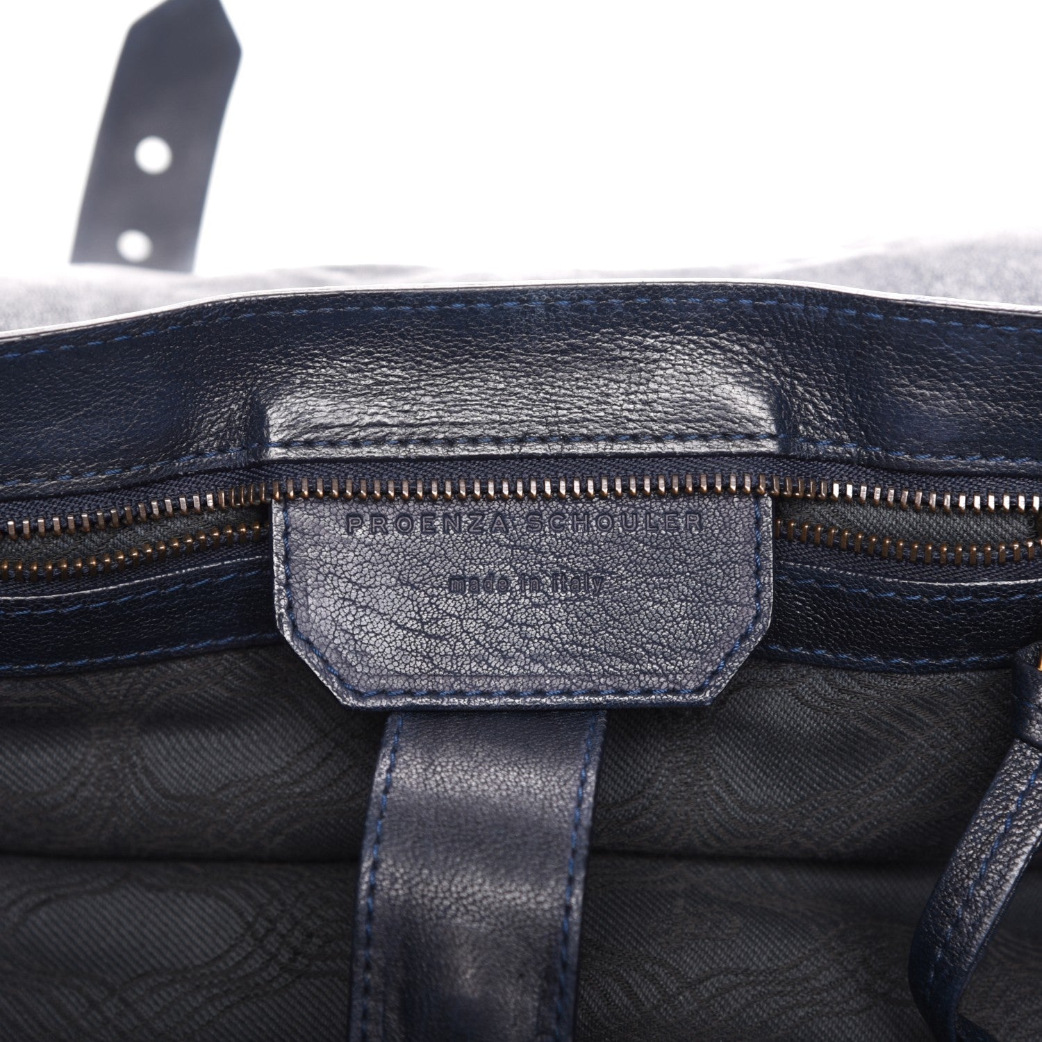 Proenza Schouler Lambskin Medium PS1 Satchel Navy 7 of 10