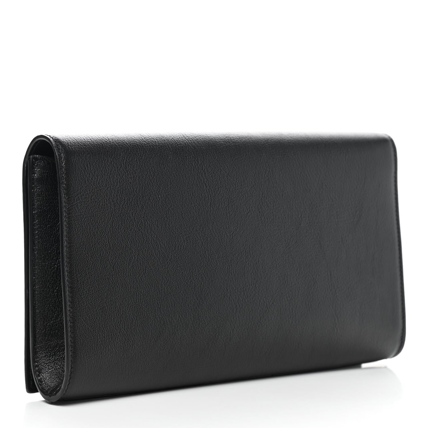 Saint Laurent Calfskin Monogram Large Belle De Jour Clutch Black 5 of 13