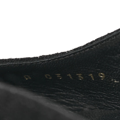 Chanel Wool Grosgrain Cap Toe CC Logo Slingback Flats 37.5 Black 10 of 13