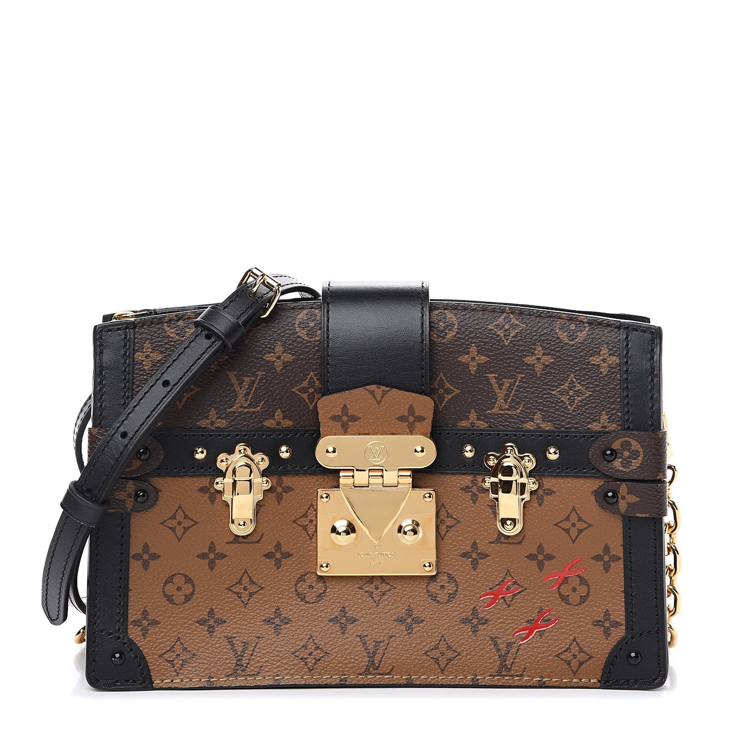 Reverse Monogram Trunk Clutch