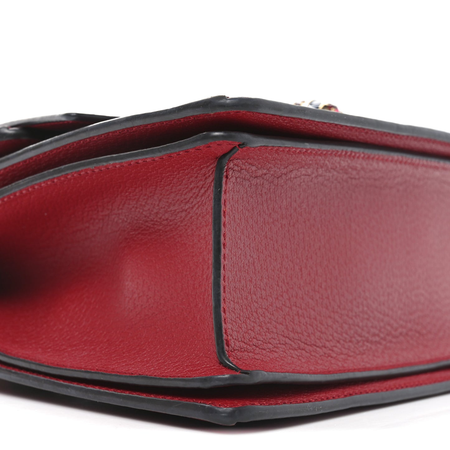 GG Supreme Monogram Small Queen Margaret Top Handle Bag Red