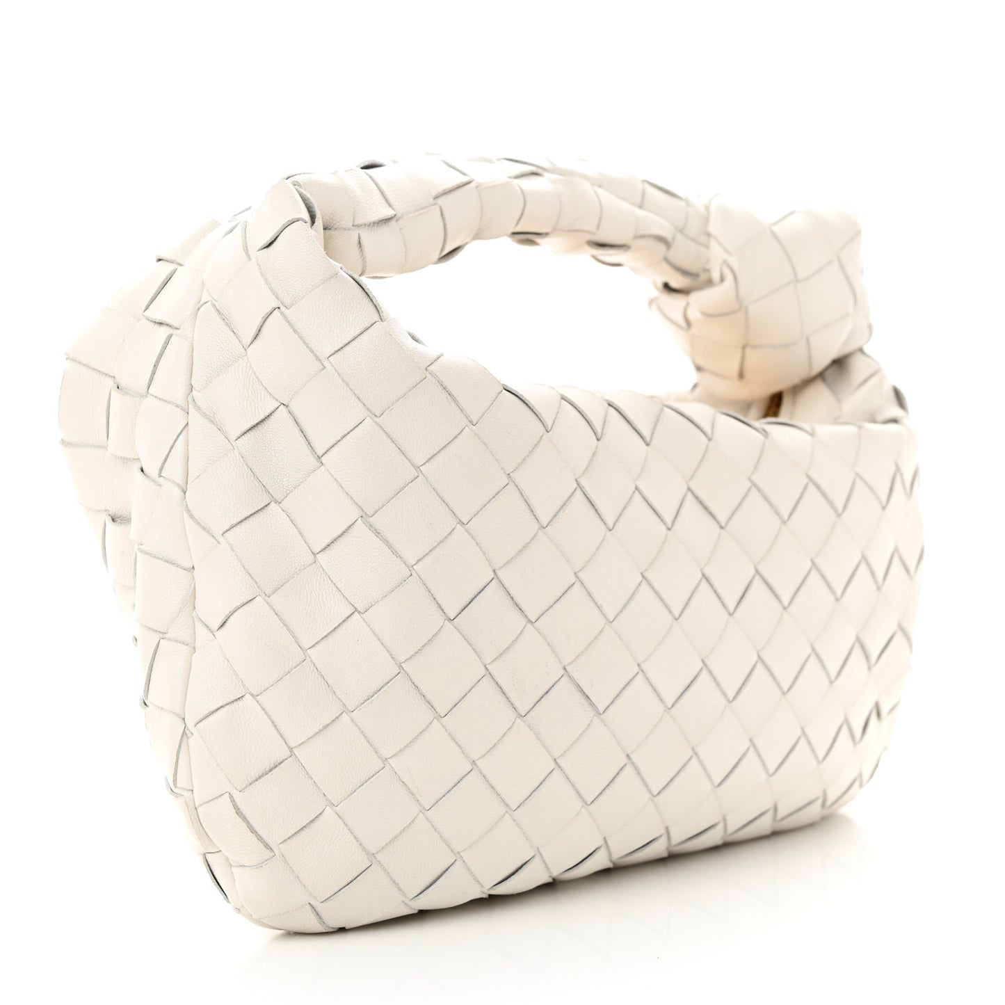 Patent Nappa Intrecciato Mini Jodie White