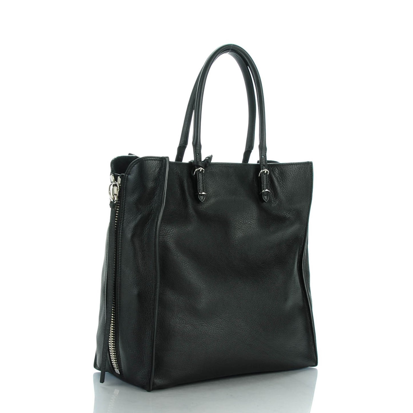 Veau Papier A5 Zip Around Tote Black