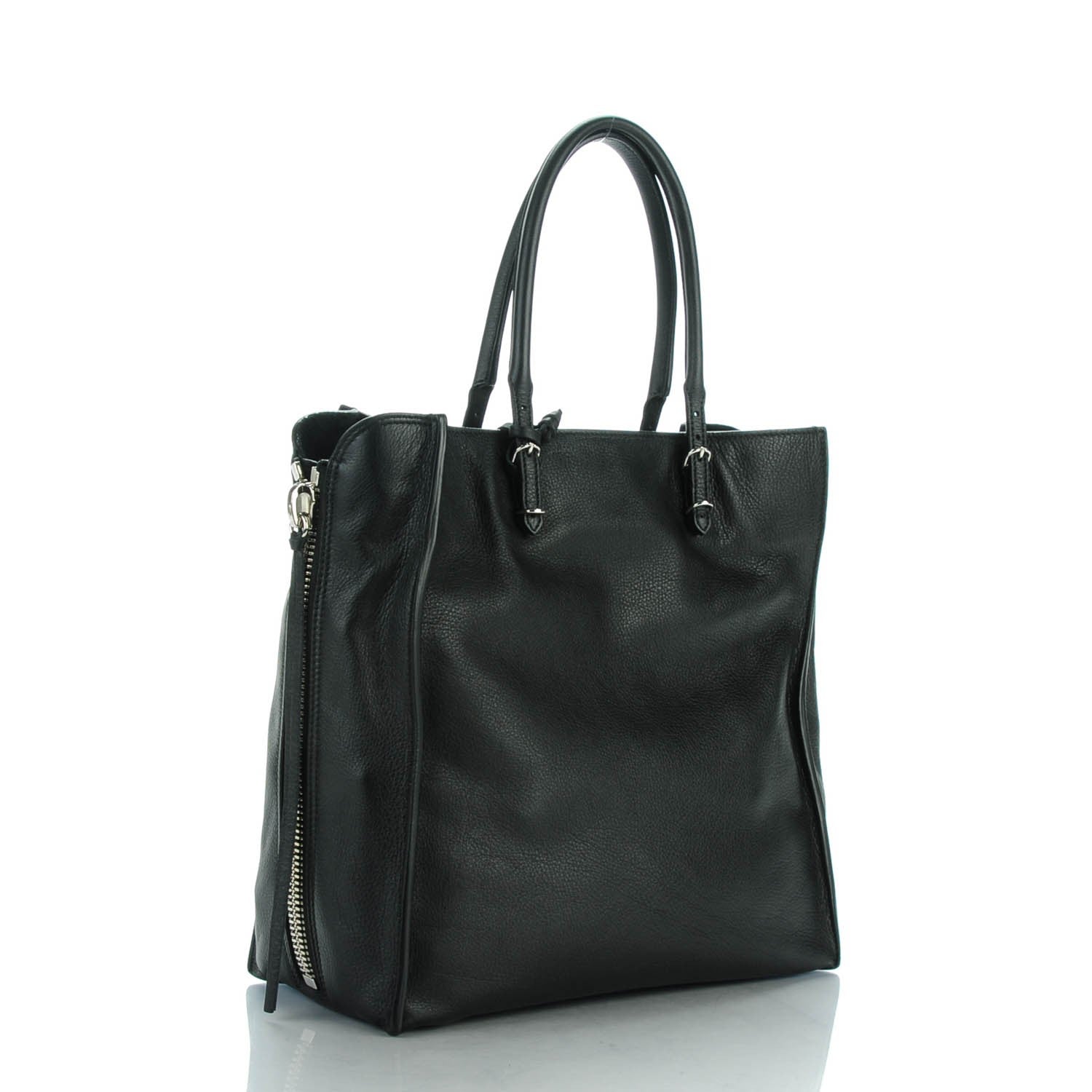 Balenciaga Veau Papier A5 Zip Around Tote Black 3 of 7