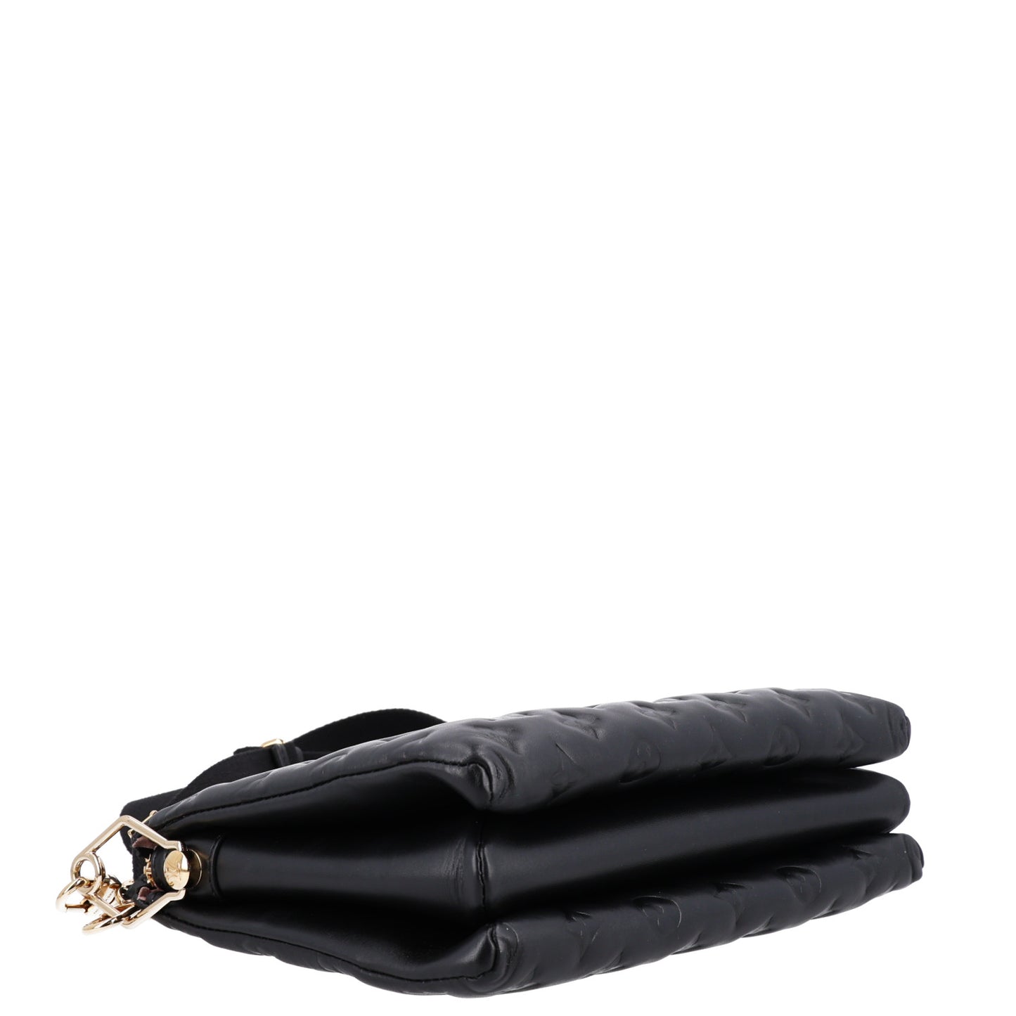 Lambskin Embossed Monogram Coussin PM Black