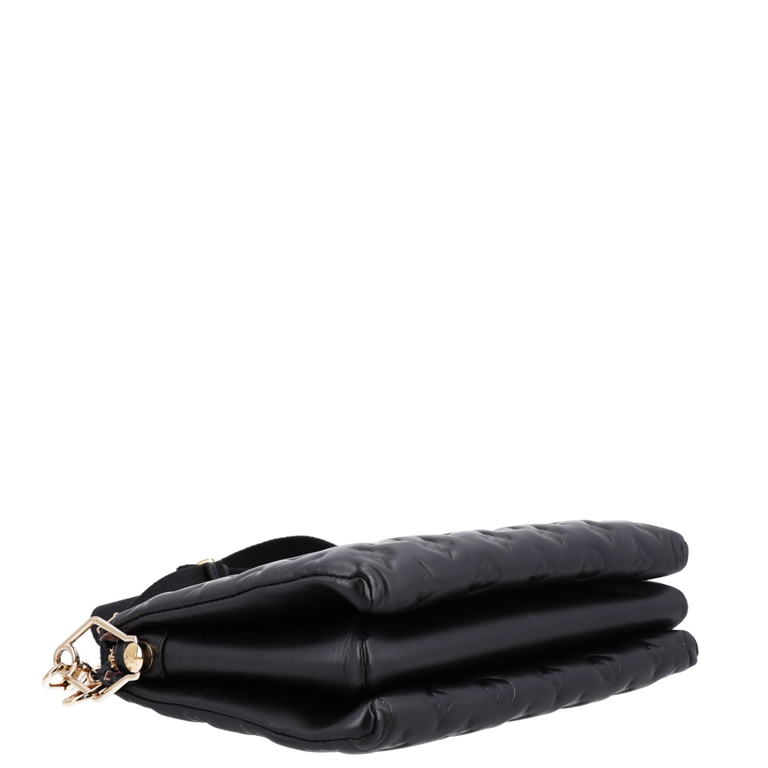 Louis Vuitton Lambskin Embossed Monogram Coussin PM Black 5 of 11