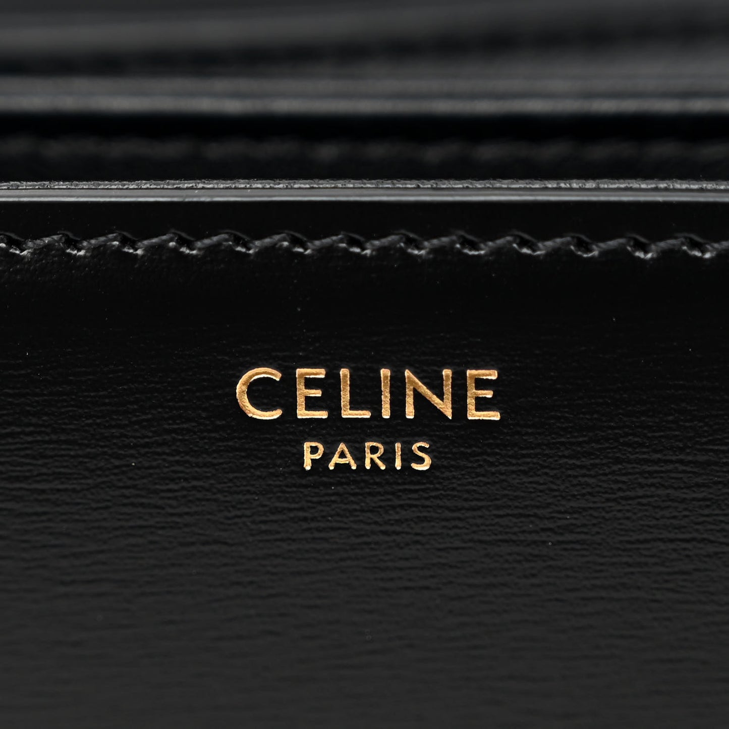 Shiny Calfskin Medium Triomphe Black