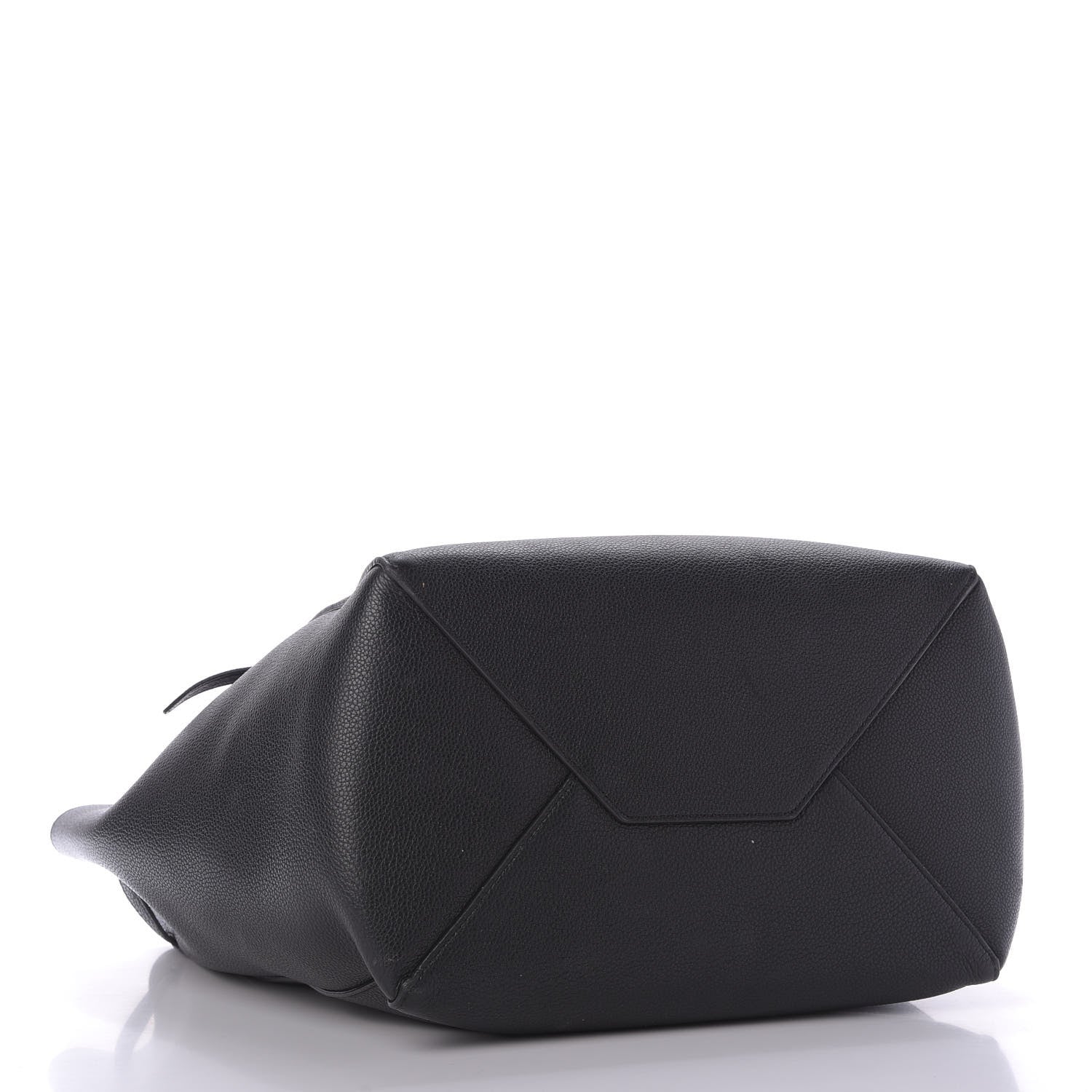 Celine Soft Grained Calfskin Small Belt Cabas Phantom Black 4 of 10