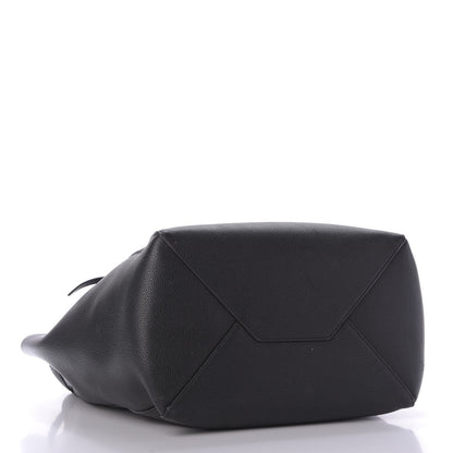 Celine Soft Grained Calfskin Small Belt Cabas Phantom Black 4 of 10
