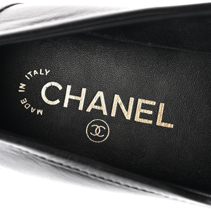 Chanel Lambskin Quilted CC Turnlock Loafers 40 Black 7 of 8