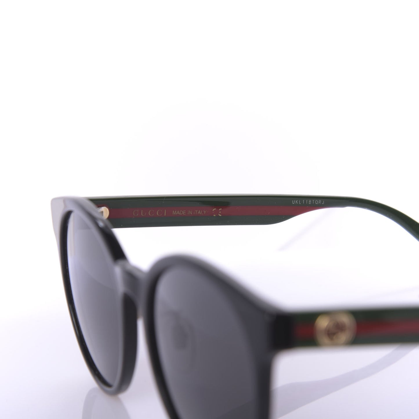 Acetate GG Web Round Eye Sunglasses GG0854SK Black