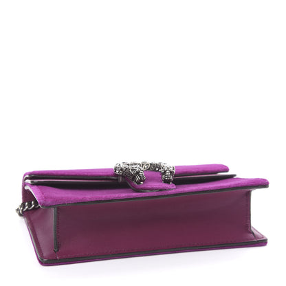 Gucci Velvet Super Mini Dionysus Shoulder Bag Fuchsia Violet Cyclamen 4 of 10
