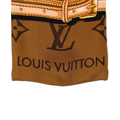 Louis Vuitton Silk Monogram Confidential Bandeau Brown 2 of 4