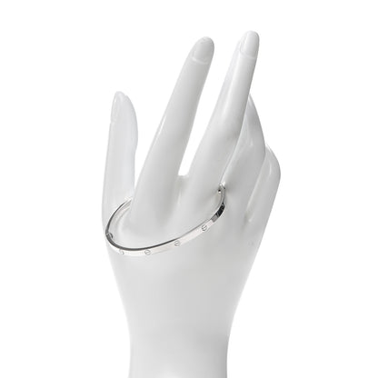 Cartier 18K White Gold Small LOVE Bracelet 17 2 of 7