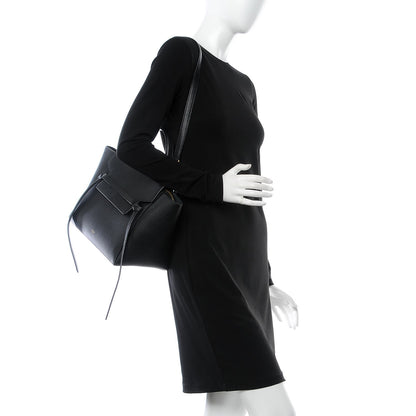 Celine Drummed Calfskin Mini Belt Bag Black 2 of 9