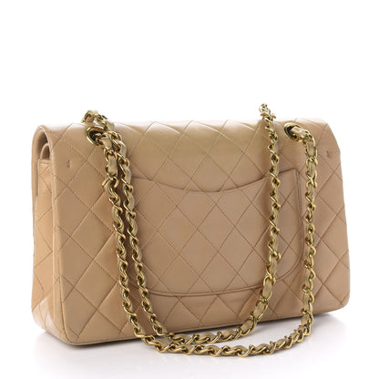 Chanel Lambskin Quilted Medium Double Flap Beige 3 of 15