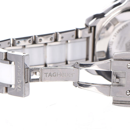 Tag Heuer Stainless Steel Ceramic Diamond 32mm Formula 1 Quartz Watch White WAH1313 8 of 10