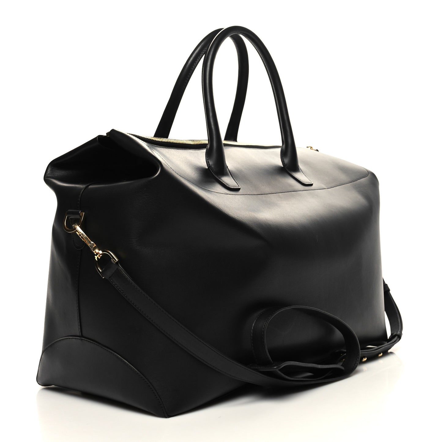 Calfskin Holdall Duffle Bag Black