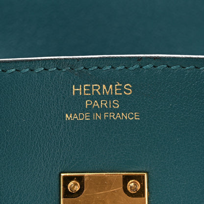 Hermes Veau Jonathan Birkin 25 Vert Bosphore 6 of 13