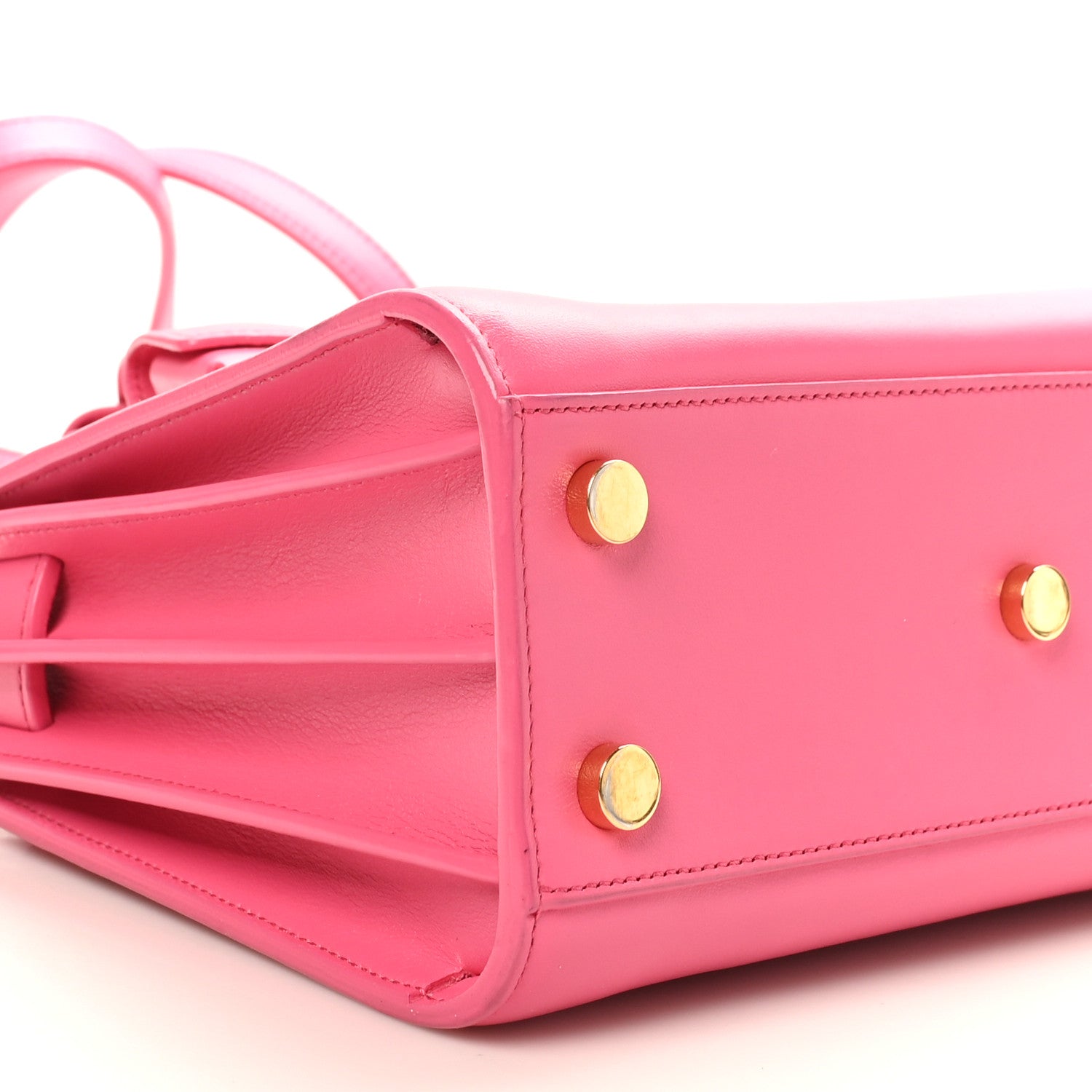 Saint Laurent Calfskin Nano Sac De Jour Lipstick Fuchsia 8 of 9